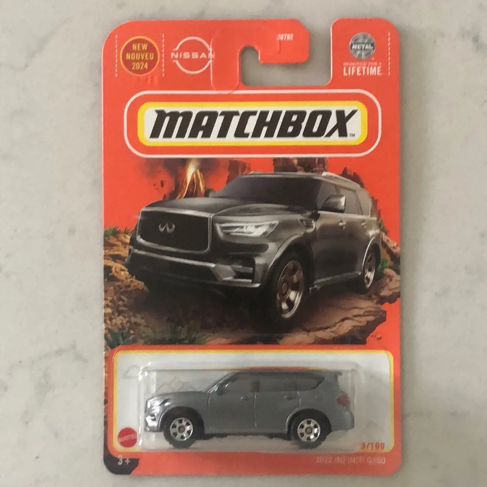 Matchbox Gray Infinity QX80 Toy Car
